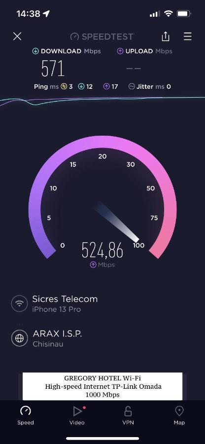 Gregory Boutique Hotel キシナウ エクステリア 写真 Speedtest interface