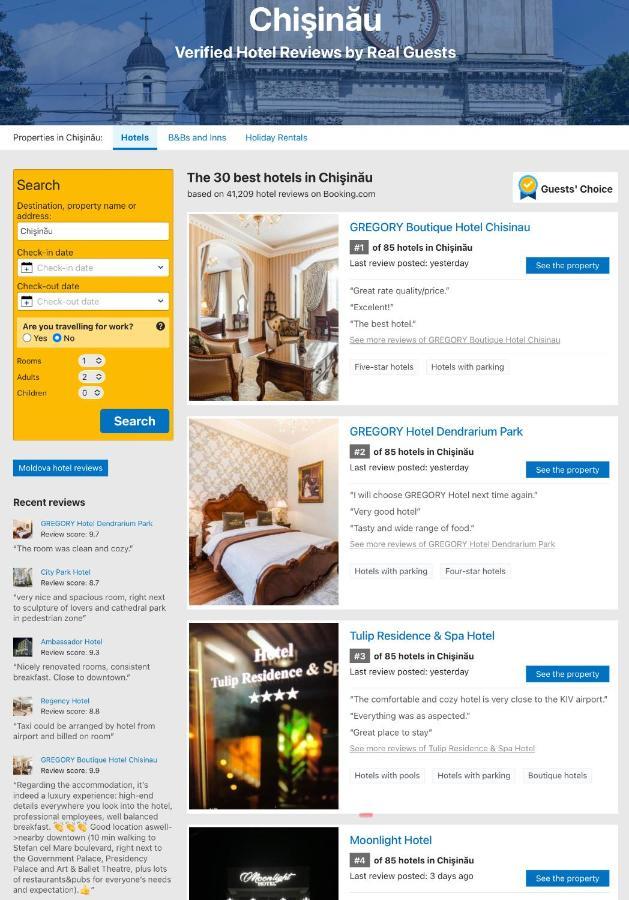 Gregory Boutique Hotel キシナウ エクステリア 写真